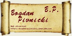 Bogdan Pivnički vizit kartica